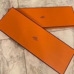 Two Hermes Tie Boxes